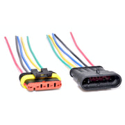 Set conectori electrici waterproof mama-tata 5 pini cu fire colorate pentru instalatii auto