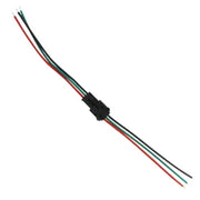 Conector mama-tata 3 fire pentru benzi LED adresabile, cabluri rosu, verde, negru, 10-10.6cm