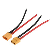 conectori XT60 mama-tata cu cablu 20cm 12AWG, curent max 60A, pentru panouri solare