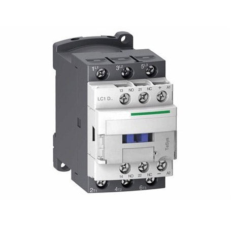 Contactor trifazat 32A 220V cu contacte auxiliare 1NO+1NC, montare pe sina DIN, tensiune maxima 690V