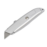 Cutter profesional metalic cu lama retractabila, corp din aluminiu, lungime 16 cm, 3 pozitii de blocare