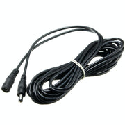 Cablu extensie DC 2,1x5,5mm tata-mama 3m, conductor 22AWG 300V, negru, pentru benzi LED si camere
