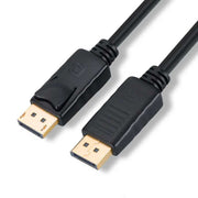 Cablu DisplayPort 4K cu contacte aurite, lungime 1.5m, conector tata-tata, negru