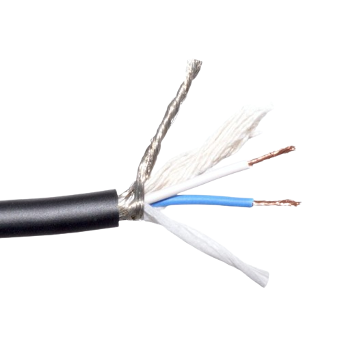 Cablu microfon stereo 6mm, ecranare dubla, conductori 2x1mm, rola 100m, compatibil XLR si Jack