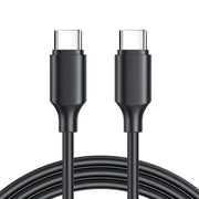 Cablu USB-C la USB-C 100W Power Delivery, lungime 1.5m, negru, incarcare rapida pentru laptopuri si telefoane