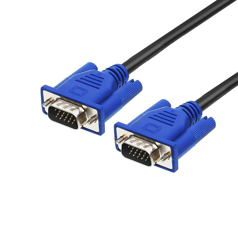 Cablu VGA tata-tata 3m, conectori 15 pini cu suruburi de prindere, compatibil Full HD 1920x1080