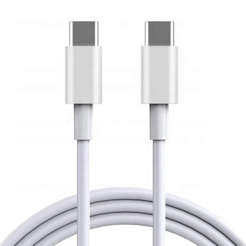 Cablu USB Type-C la Type-C 2m pentru incarcare rapida Fast Charge PD 5A, alb, flexibil