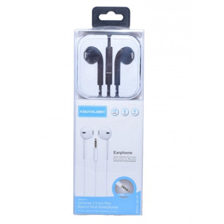 Casti audio tip dop cu fir, jack 3.5mm, microfon integrat, difuzoare 10mm, culoare neagra, ambalaj cutie