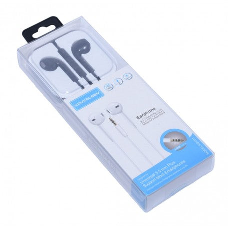 Casti audio tip dop jack 3.5mm, ambalaj transparent, cablu 120cm, compatibile smartphone