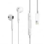 Casti audio cu fir si conector Lightning, microfon Bluetooth integrat, fir 120 cm, compatibile iPhone si iPad