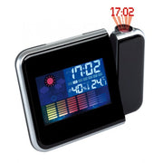 Ceas cu proiectie LED display LCD color, afisare ora temperatura umiditate, proiectie pe tavan pana la 5 metri