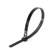 colier plastic reutilizabil negru 5x200mm, set 100 bucati, prindere reglabila pentru cabluri
