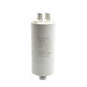Condensator pornire motor 35uF 450V AC cu 4 papuci tata si surub de fixare, carcasa plastic ignifug