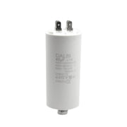 Condensator pornire motor 45uF 450V AC, cu conectori tata si surub de fixare, pentru motoare monofazate