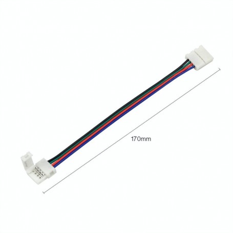 Conector banda RGB 5050 cu cablu de 170mm, mufe la ambele capete