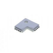 Conector cot 90 grade pentru banda LED RGB 10mm, 4 pini, montaj fara lipituri