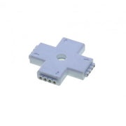 Conector cruce pentru banda LED RGB 10mm, 4 pini, montaj fara lipituri, ramificatie in 4 directii