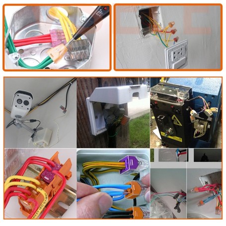 Conector rapid 3 poli utilizat in diverse aplicatii electrice rezidentiale si industriale