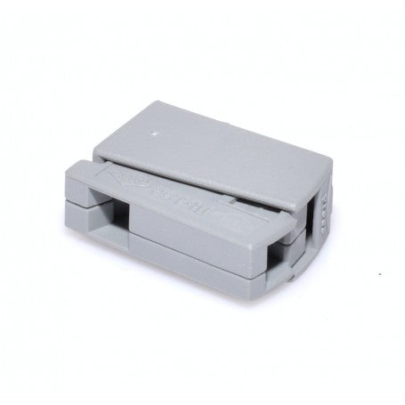 Conector rapid pentru fire electrice, vedere de sus, carcasa ABS ignifuga gri