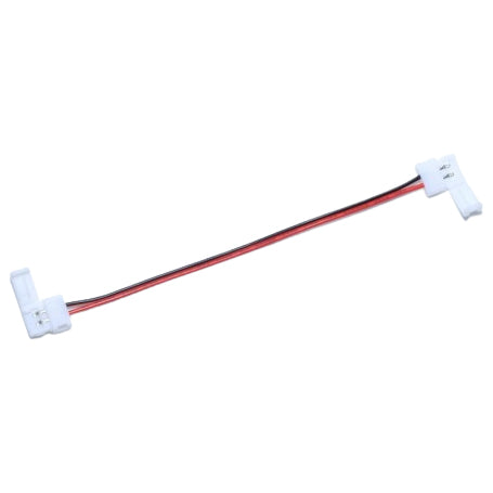 Conector inadire banda LED monocolor 10mm, 2 pini, cablu flexibil 15cm, conectare fara lipire