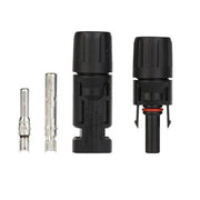 Conector solar MC4 tip M/F cu pini metalici inclusi, IP67, 30A 1000VDC, pentru cablu 4-6mm²