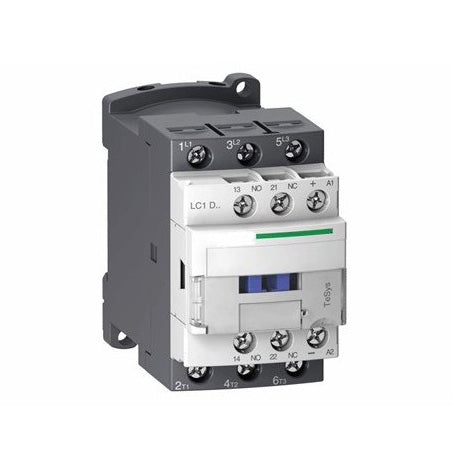 Contactor trifazat 3 poli 12A 220V pentru montaj pe sina DIN, control motoare si circuite industriale