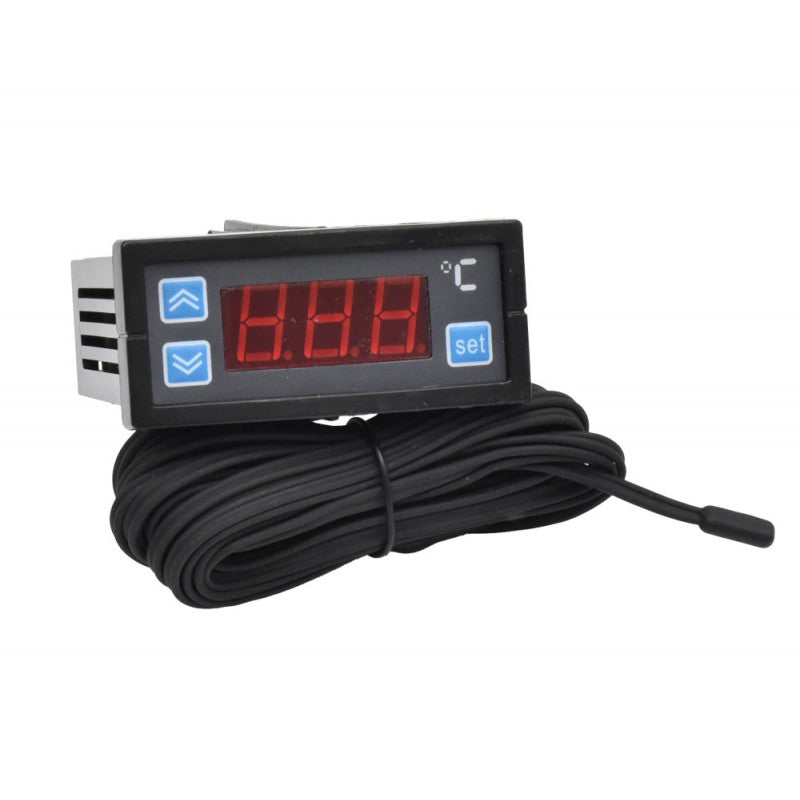 Controler digital de temperatura, panou frontal cu butoane UP/DOWN si afisaj LED rosu