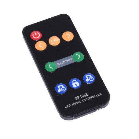 Telecomanda RF 9 taste pentru controller LED music pixel, cu butoane color shift