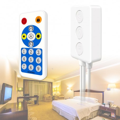 Controller LED pixel cu telecomanda RF, utilizare in spatii rezidentiale cu iluminat decorativ