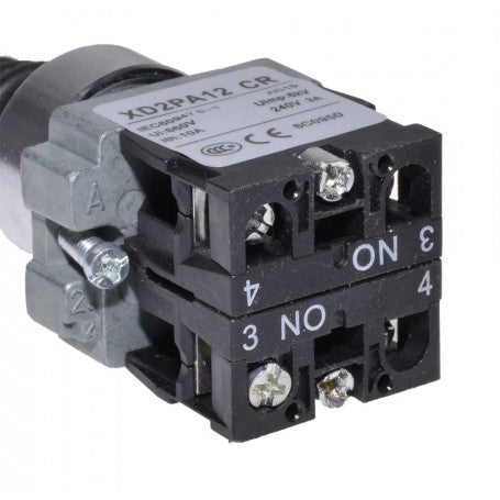 Bloc de contacte NO joystick industrial, borne cu surub pentru conductori, tensiune 240V 3A