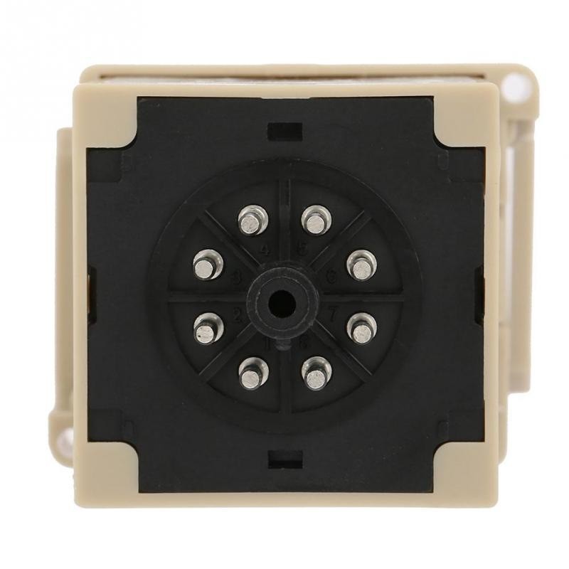 Soclu controler temperatura, 8 pini metalici circulari, compatibil montaj panou standard 48x48mm