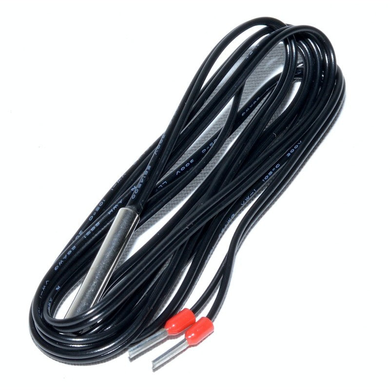 Senzor NTC 10K cu cablu 2 metri pentru controller temperatura, capete cu izolatie rosie