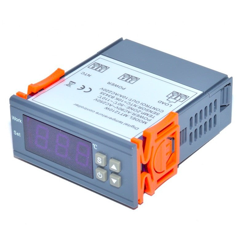 Controller digital temperatura -50°C +110°C, alimentare 90-250V AC, senzor NTC 10K, afisaj LED, montaj panou