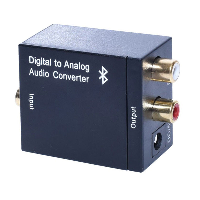 Convertor audio digital-analog cu Bluetooth, iesiri RCA stereo placate cu aur si alimentare DC 5V