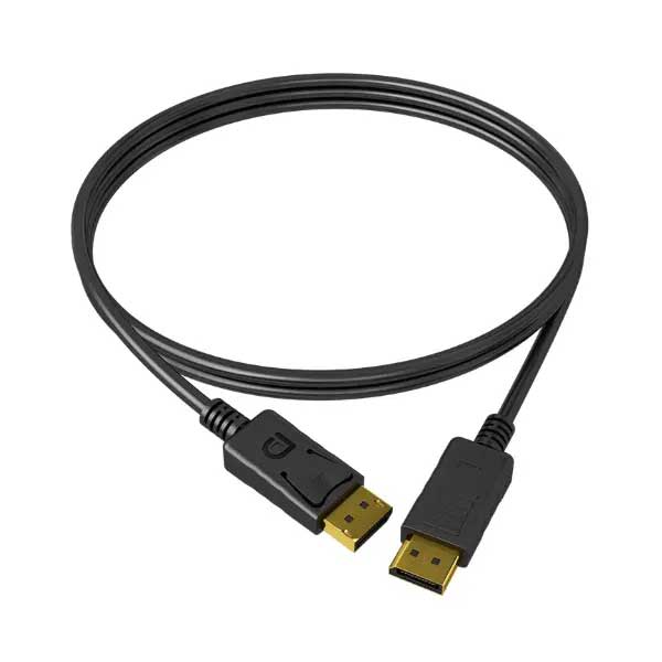 Cablu DisplayPort 4K de 3 metri rulat, cu conectori aurii si mansoane solide de protectie