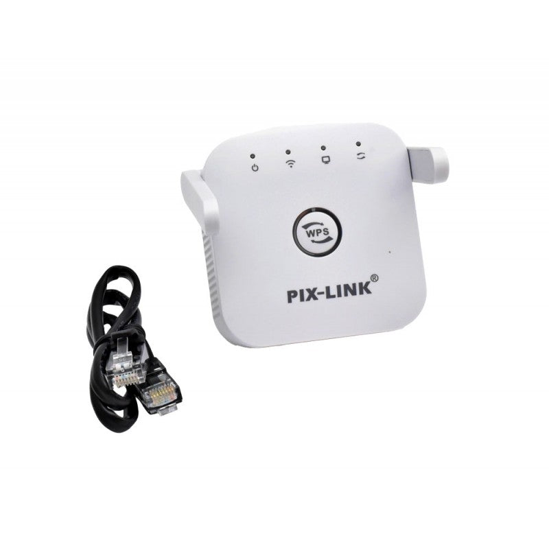 Extender wireless compact cu cablu ethernet inclus in pachet, port LAN integrat