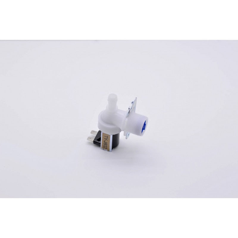 Electrovalva simpla pentru masina de spalat, vedere din partea opusa cu eticheta model TY-J802
