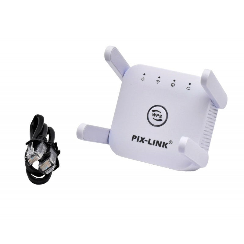Extender wireless cu 4 antene si cablu de retea inclus in pachet
