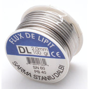 Sarma de lipit cu flux integrat, aliaj SN60/PB40, diametru 2mm, 100g, pe rola