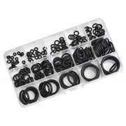 Set 200 inele O-ring din cauciuc nitril, 15 dimensiuni, organizate in cutie transparenta cu compartimente