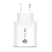 Incarcator retea 40W dual Type-C cu PD si QC3.0, incarcare rapida simultana pentru doua dispozitive, 20W+20W