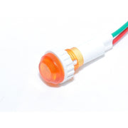 Indicator martor cu bec portocaliu 12V AC, fire pre-cablate 15 cm, montaj panou de control