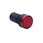 Indicator martor LED rosu 220V AC, montaj panou 22mm, curent maxim 20mA, aspect mat