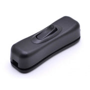 Intrerupator inline cu clipsare pe fir, 250V 3A, carcasa neagra compacta cu buton ON/OFF