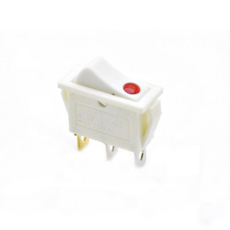 Intrerupator basculant KCD3 3 contacte 16A 220V cu LED rosu de semnalizare, montaj panou 20mm