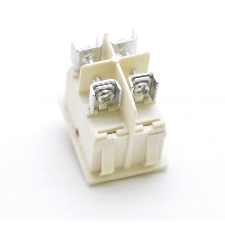 Intrerupator basculant KCD4 vazut din spate, cu 4 contacte cu surub pentru conexiuni electrice