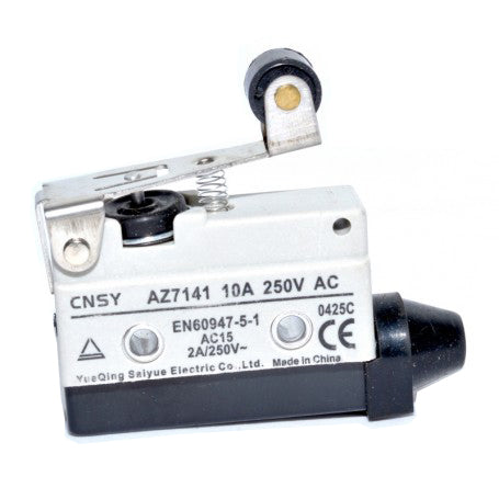 Limitator de cursa cu rola, vedere laterala, 10A 250V AC, montaj cu suruburi