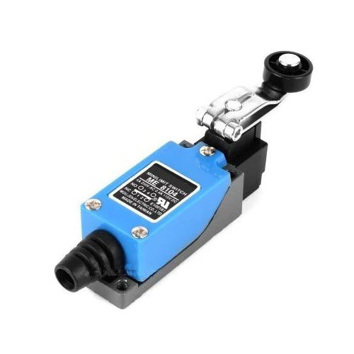 Intrerupator limitator cu brat rotativ si rola, 5A 250V AC, carcasa albastra din plastic industrial