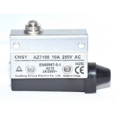 Intrerupator limitator cu buton tip cui, 10A, 250V AC, carcasa metalica zincata, certificat EN60947-5-1