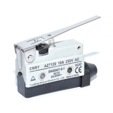Limitator de cursa cu tija lunga 75mm, 10A, 250V AC, carcasa ABS, pentru automatizari industriale